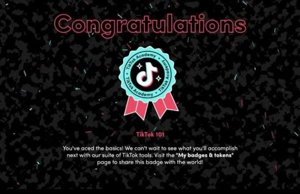 ใบรับรอง TikTok Ads Academy